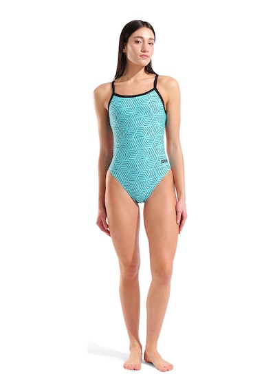 Arena Allover Swimsuit Challenge Back Kadın Mavi Yüzücü Mayo 011886850