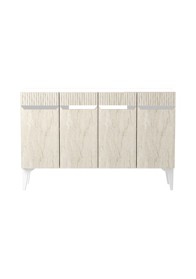 Ka1244bts Duma Konsol Beyaz-traverten-silver 120cm Beyaz - Traverten - Sılver Ka1244bts Duma Konsol Beyaz-traverten-silver 120cm Beyaz - Traverten - Sılver