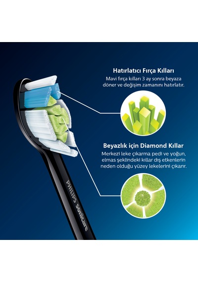 Philips Sonicare HX6062/88 - Optimal White Sonic Şarjlı Diş Fırçası Yedek Başlığı 2'li