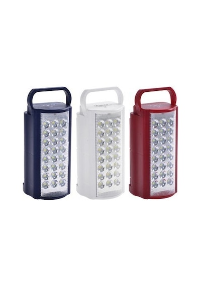 24 Büyük Ledli 80 Saat Yanan LED Şarjlı Işıldak Kırmızı