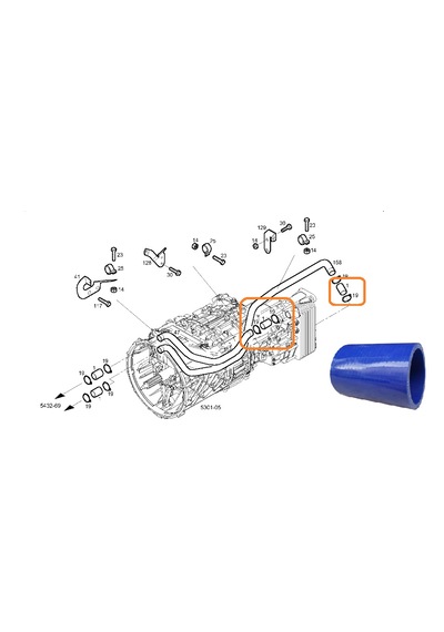 Iveco-s Way-hortum, Su Retarder Soğutucu E6-d Xp S-way