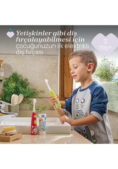 Chicco Elektrikli Diş Fırçası 3+ Ay Panda