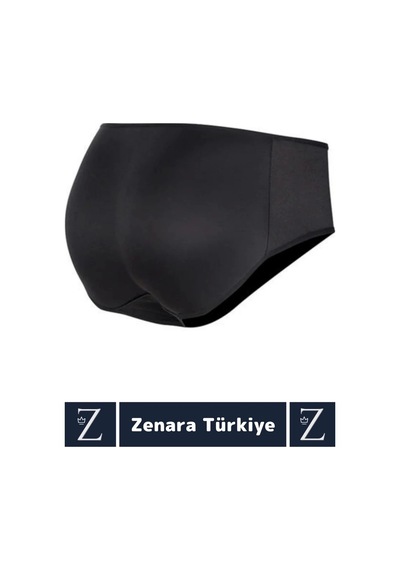 Zenara Özel Üretim İz İç Göstermez Push Up Kaymaz Popo Kaldıran Şekillendiren Dolgulu Korse Siyah