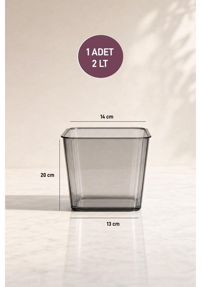 Salve Küçük Boy Buzdolabı-banyo Organizer Düzenleyici Füme