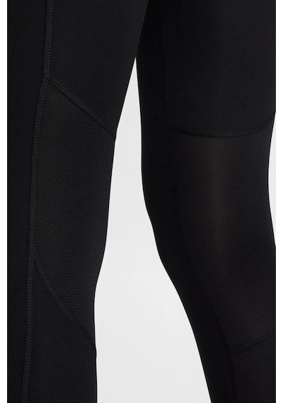 Nike Dri Fit Fast Mid Rise 7/8 Leggings Tight Kadın 3 Cepli Spor Tayt Siyah Siyah