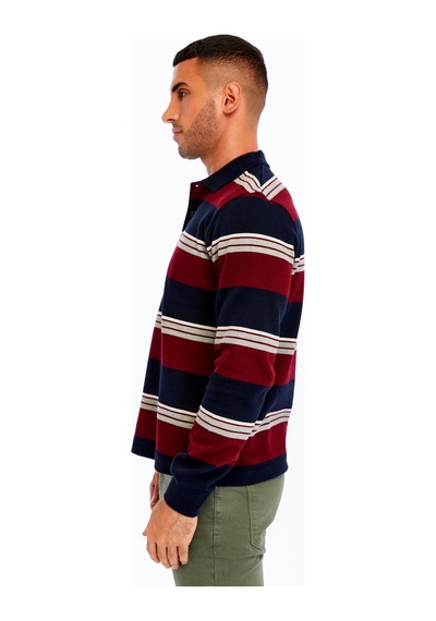 AR-MA Arma Erkek Ribanalı Regular Fit Çizgili %95 Pamuk %5 Elastane Ringel Pike Kumaş Polo Yaka Düğmeli Sweatshirt K30554953102 Lacivert AR-MA Arma Erkek Ribanalı Regular Fit Çizgili %95 Pamuk %5 Elastane Ringel Pike Kumaş Polo Yaka Düğmeli Sweatshirt K30554953102 Lacivert