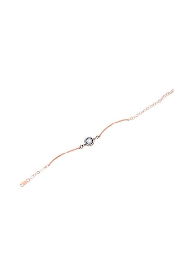 Tektaş - Pembe Altın 8 Ayar Elmas Görünümlü Bileklik N11.1797 Pembe Altın