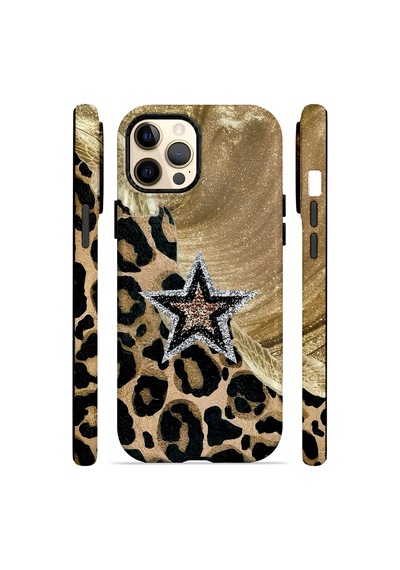 Velvoria Valestra Altın Leopar Yıldız Apple iPhone Uyumlu 12 Pro Max Darbe Korumalı Kılıf Valestra Select - Altın Leopar Yıldız Velvoria Valestra Altın Leopar Yıldız Apple iPhone Uyumlu 12 Pro Max Darbe Korumalı Kılıf Valestra Select - Altın Leopar Yıldız