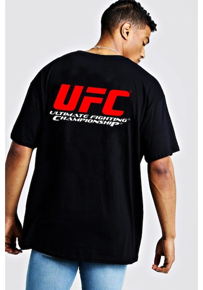Ufc Oversize Tişört Siyah