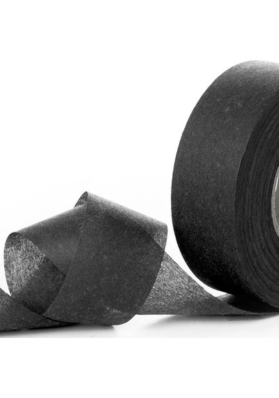 Jütburada Siyah Kurdale Şerit Nonwoven Tela Kumaş 2.5 Cm 220 Metre