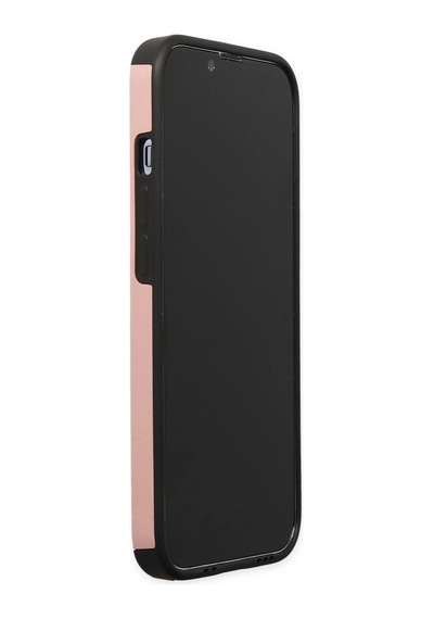 Apple Uyumlu iPhone 13 Pro Max Kılıf Mega Standlı Silikon Pudra,