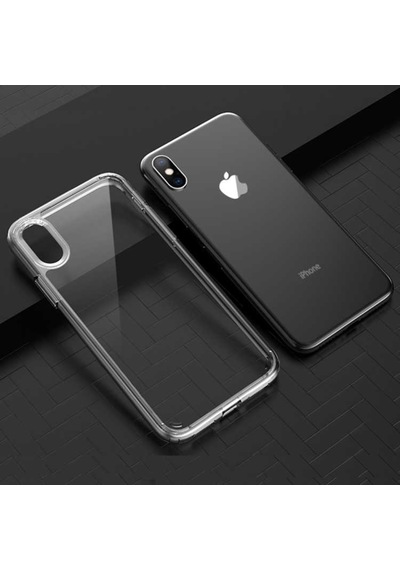 Apple Uyumlu iPhone XS 5.8 Kılıf Zore Coss Şeffaf Sert Silikon Kılıf Renksiz
