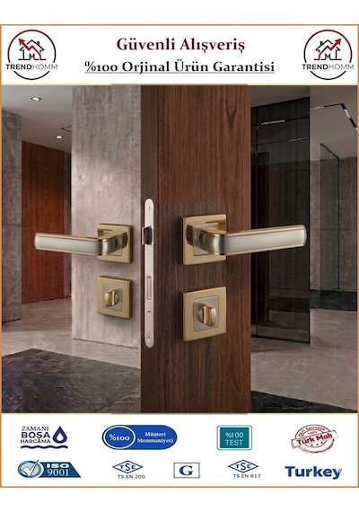 Sofuoğlu Seyhan Rozetli Kapı Kolu - Albifirin Saten - Wc Banyo
