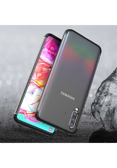 Galaxy A70 Kılıf Zore Nili Kapak Mavi