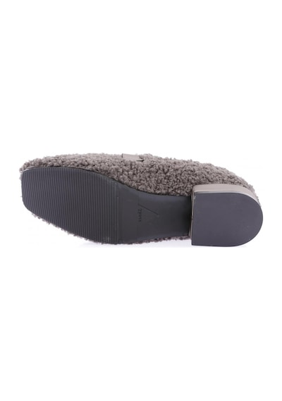 Dgn 5270-424 Metal Tokali Peluş Kadin Oxford Ayakkabi 5270-424-R13304 Gri