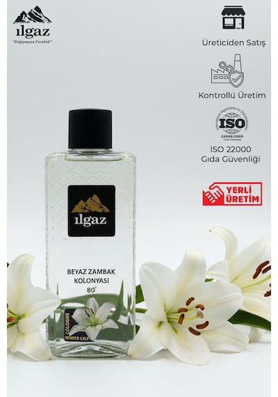 Ilgaz Beyaz Zambak Kolonyası 4'lü Set 80 Derece 400 Ml Elegance Series