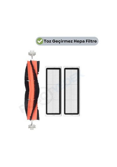 Dreame D10 Plus Gen 2 Rll42sda Uyumlu Yedek Ana Fırça Ve Hepa Filtre-3 Parça