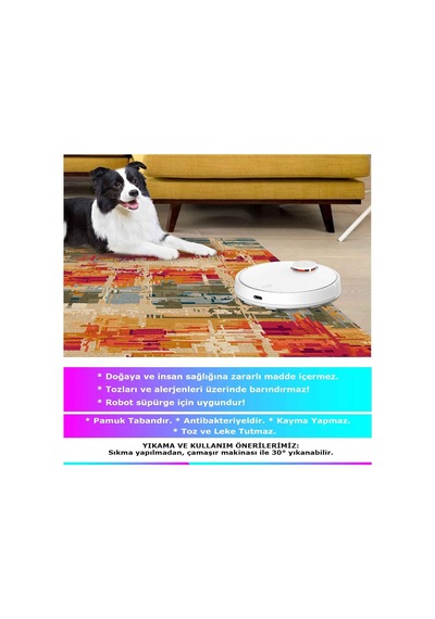 Latte Dizayn Orya Desenli Kadife Pamuk Tabanlı Yıkanabilen Kaydırmaz Antibakteriyel Salon Halısı 120x180 Diğer