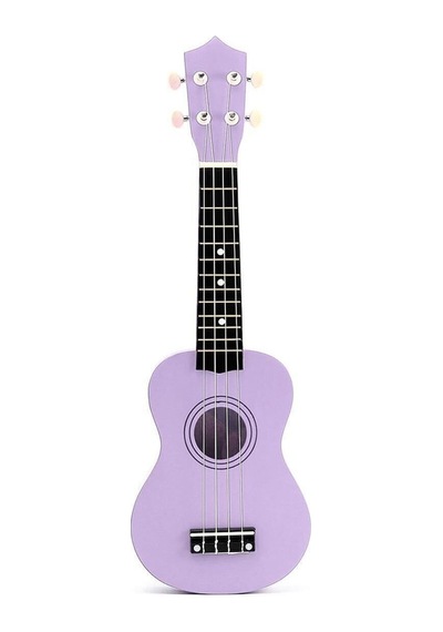 Soprano Lila Ukulele 54cm Kılıf Askı Sticker Pena Silme Bezi