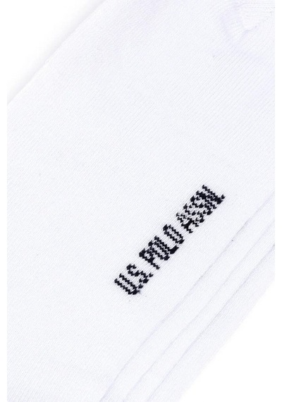 U.S. Polo Assn. Düz Beyaz 2 'li Çorap