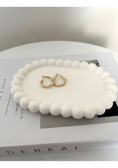 Bernami Vazo Pinterest Oval Bubble Tabak Dekoratif Sunum Stand Boncuk Tabak Takı Tabağı Diğer