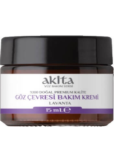 Akita Lavanta Özlü Doğal Göz Altı Bakım Kremi 15 ML