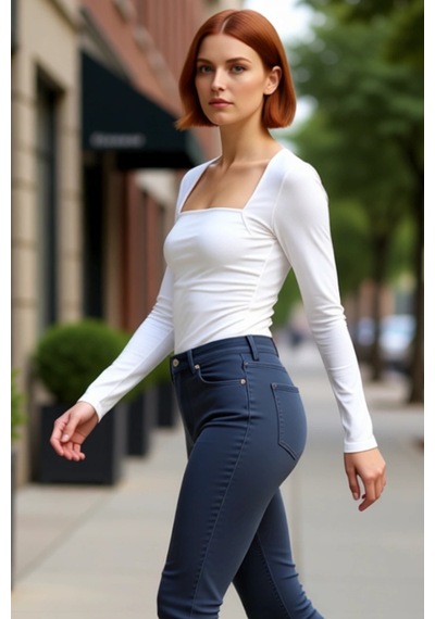 Ersefa Stil Kadın Büzgü Drape Detaylı Vücuda Oturan Bluz Regular Örme Sl Ekru