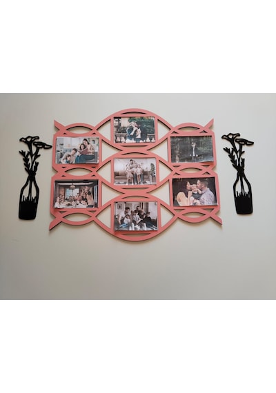Modern Çoklu Çerçeve 7 Fotoğraflık Kişiye Özel Renk 3 Lü Set