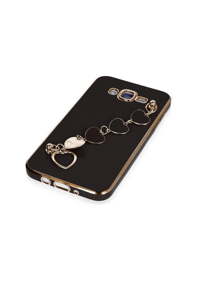 Newface Samsung Galaxy Uyumlu J7 Kılıf Esila Silikon Glblseme - 90 - Siyah Sıyah