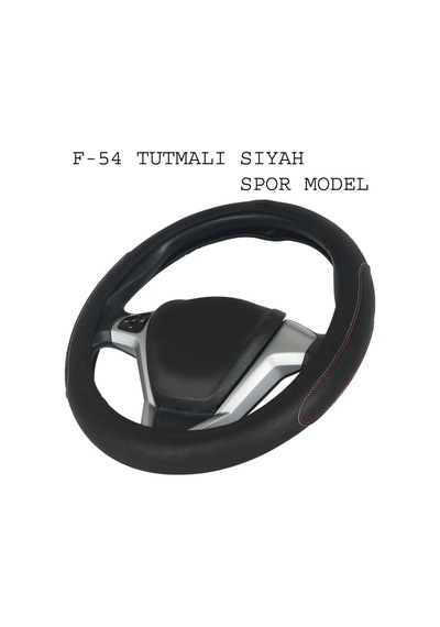 Geçmeli Deri Direksiyon Kılıfı Tutmalı Spor Model