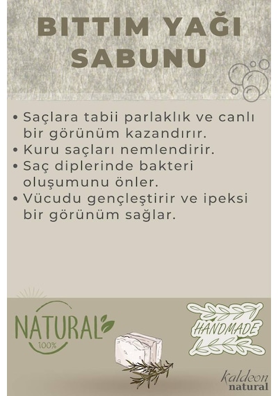 Bıttım Yağı Sabunu El Yapımı Doğal 120 G