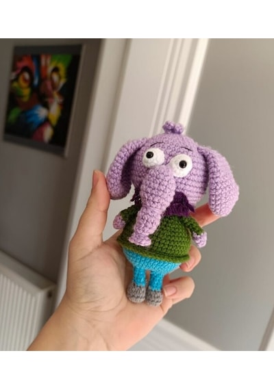 Amigurumi Kral Şakir Oyuncak Karakter Fil Necati