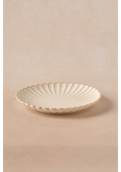 Karaca Daisy Pasta Tabağı 20,5 Cm Krem