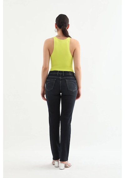 Banny Jeans Kadın Likralı Straight Jean Pantolon Lacivert 001 Lacivert 32
