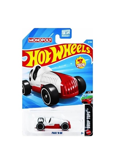 Hot Wheels Tekli Arabalar Monoply Pass'n Go - Jjk98 Kısa Kart Çok Renkli