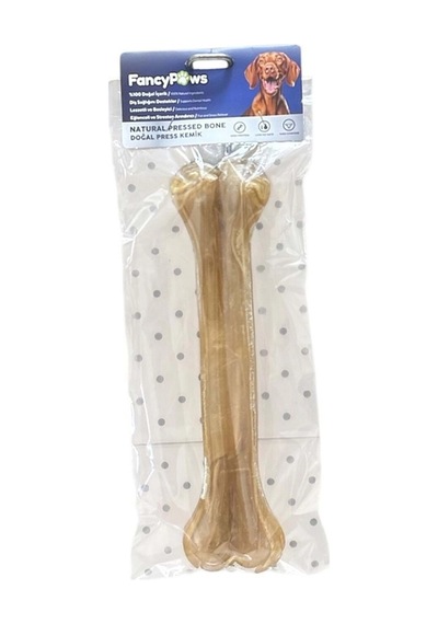 Fancy Paws Naturel Press Kemik 25 Cm Jumbo Boy Köpek Diş Kaşıma Ve Çiğneme Ödülü