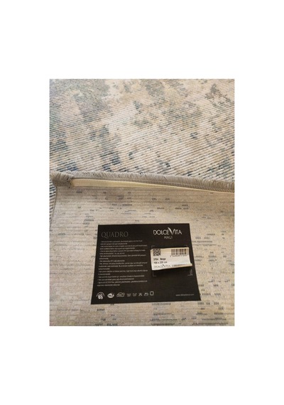 Quadro 3704 Krem-mavi-bej Halı Çok Renkli