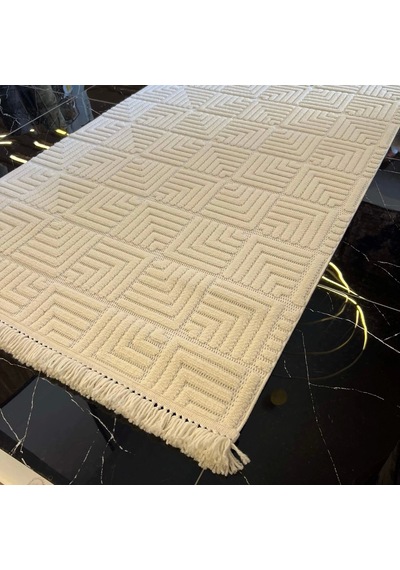 Hoom Rugs Design 1062 Krem Yumuşak Dokulu Desensiz İskandinav Halı Krem
