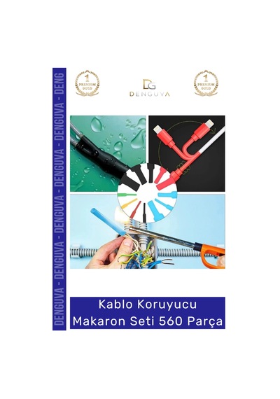 Makaronseti Isı Büzüşmeli Daralan Kablo Koruma Elektriksel İzolasyon Termal Makaron Seti 560 Parça