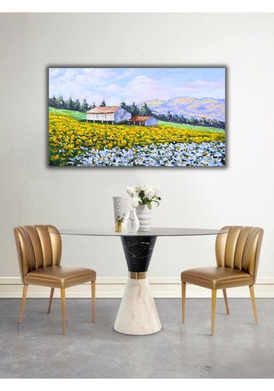 Yağlı Boya Tablo %100 El Yapımı 105cmx65cm Manzara Doğa