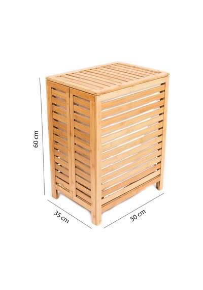 Bambu Çamaşır Kirli Sepeti Banyo Düzenleyici Db-0034 Diğer