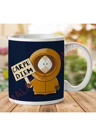 1-1284 Carpe Diem Kenny South Park İki Tarafı Baskılı Kupa Bardak.jpg