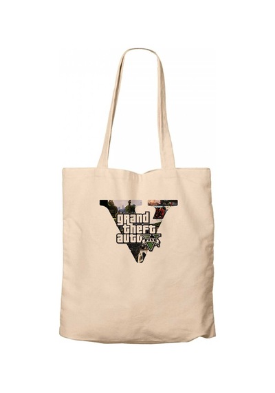 Grand Theft Auto Five Krem Kanvas Bez Çanta Krem