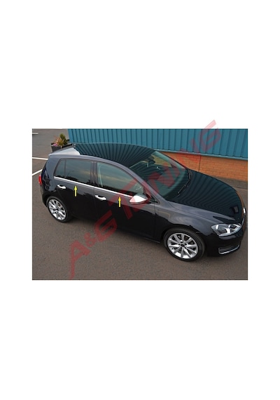 Volkswagen Golf 7 Krom Cam Çıtası Tk 4 Parça Paslanmaz Çelik N11.3590