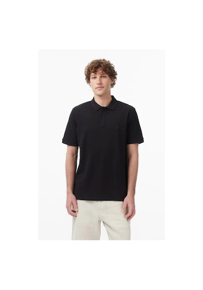 Nautica Erkek Siyah Regular Fit Polo Yaka T-shirt-14584