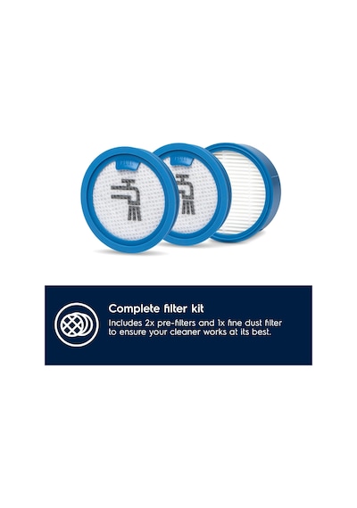 Electrolux Eskw5 Performans Filtre Seti 3 Parça Yedek Filtre Yıkanabilir Ve Uzun Ömürlü Kullanım %99.9 Filtrasyon Verimliliği Kablosuz Süpürgeler İçin Uyumlu Filtre Kiti