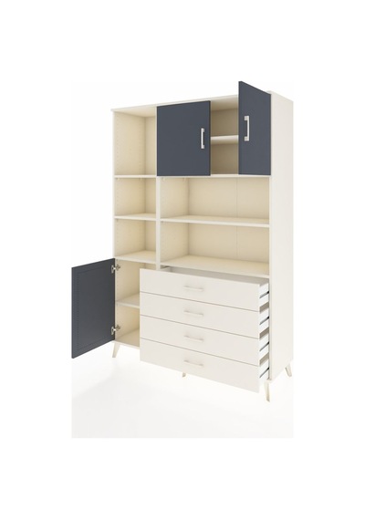 Hyperion Dolap 8 Raflı 4 Çekmeceli 3 Kapaklı 132x44x195 Aytaşı-antrasit/aytaşı Antrasıt/aytası Hyperion Dolap 8 Raflı 4 Çekmeceli 3 Kapaklı 132x44x195 Aytaşı-antrasit/aytaşı Antrasıt/aytası