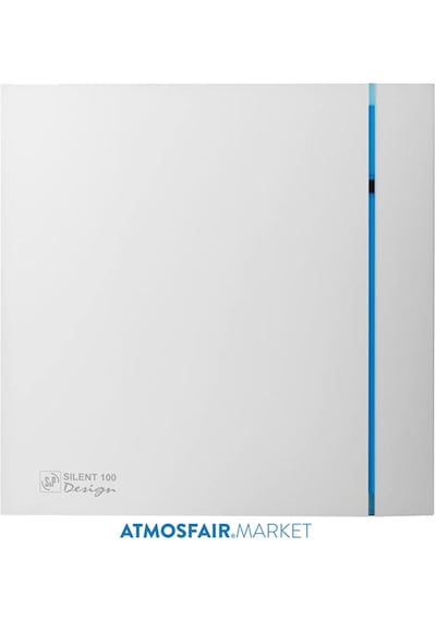 Silent 100 Crz Desing. Zaman Ayarlı 100'Lük Banyo Fanı