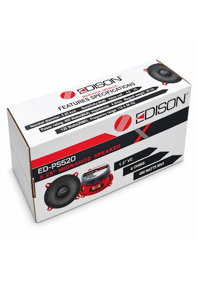 Edison Ed-ps520 13 Cm Midrange Hoparlör Takımı 120w Rms 4 Ohm 2 Adet