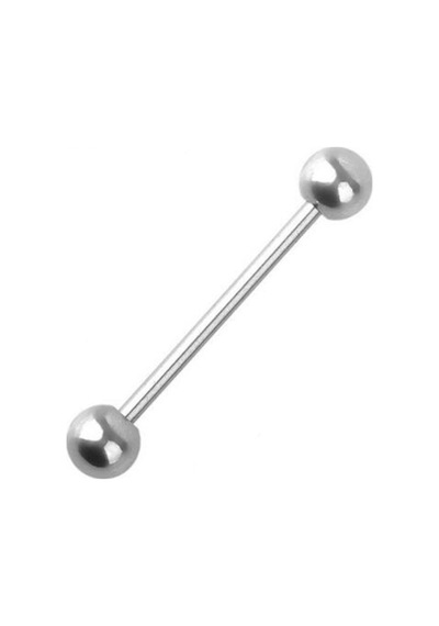 Gümüş Ilk Delim Dil Piercing Gümüş